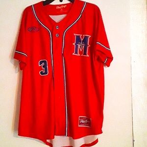 Rawlings Trendy Vintage XL Youth Bright Orange Jersey